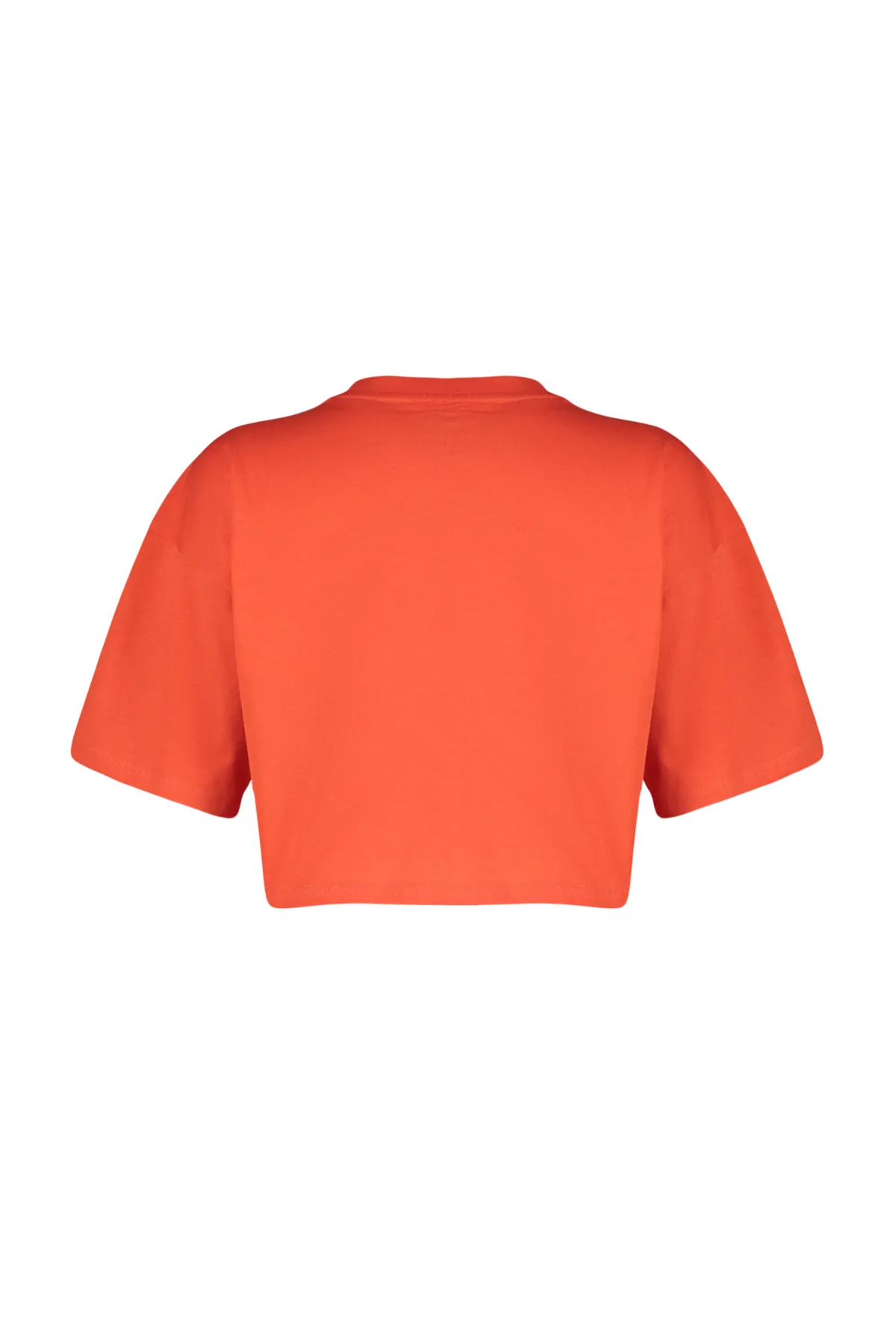 Trendyol Collection  Hochwertiges rotes Kurzstrick-T-Shirt aus 100 % Baumwolle TWOSS23TS00038