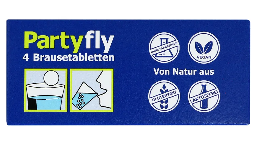 Partyfly Brausetabletten Zitronengeschmack