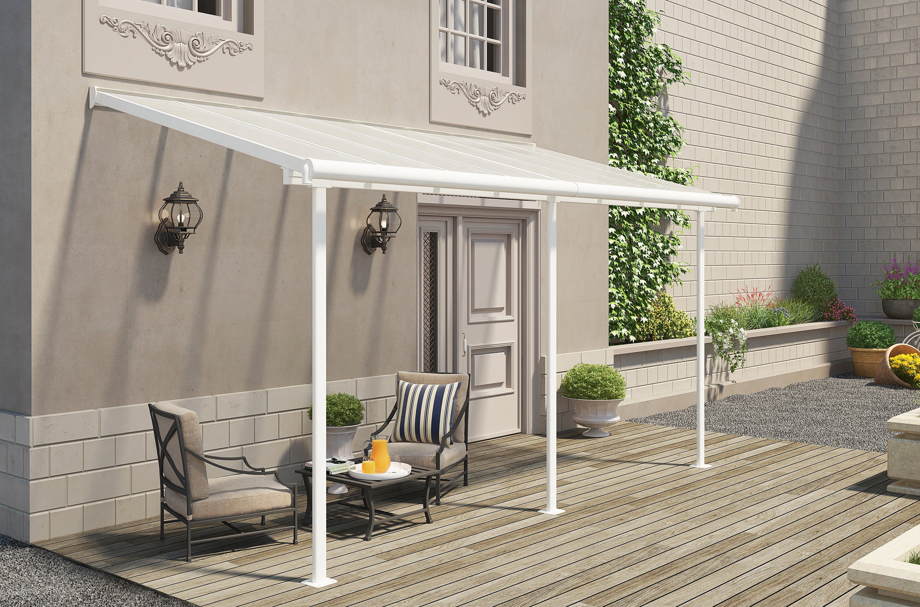 Palram - Canopia Terrassendach, BxT: 447x230 cm, Bedachung Dachplatten