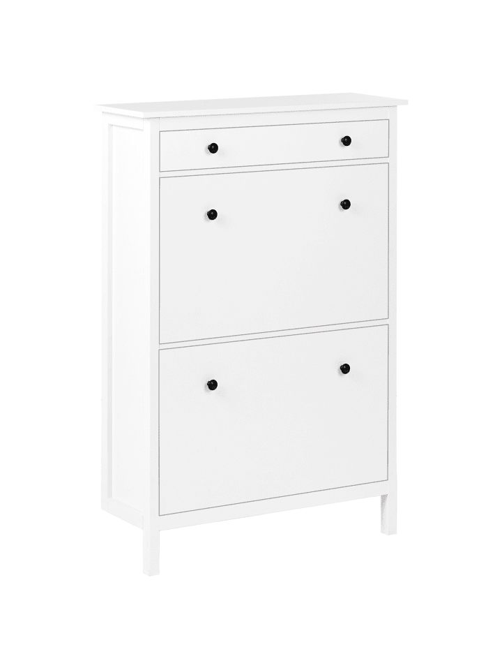 Beliani Schuhschrank GIBSON in Weiß - (W) 89 x (H) 127 x (L) 30 cm günstig kaufen onesize