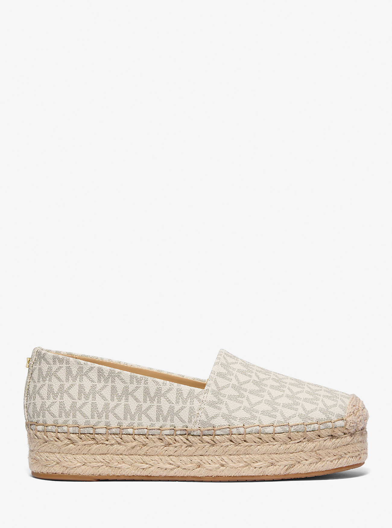 Lynn Signature Logo Platform Espadrille - VANILLA