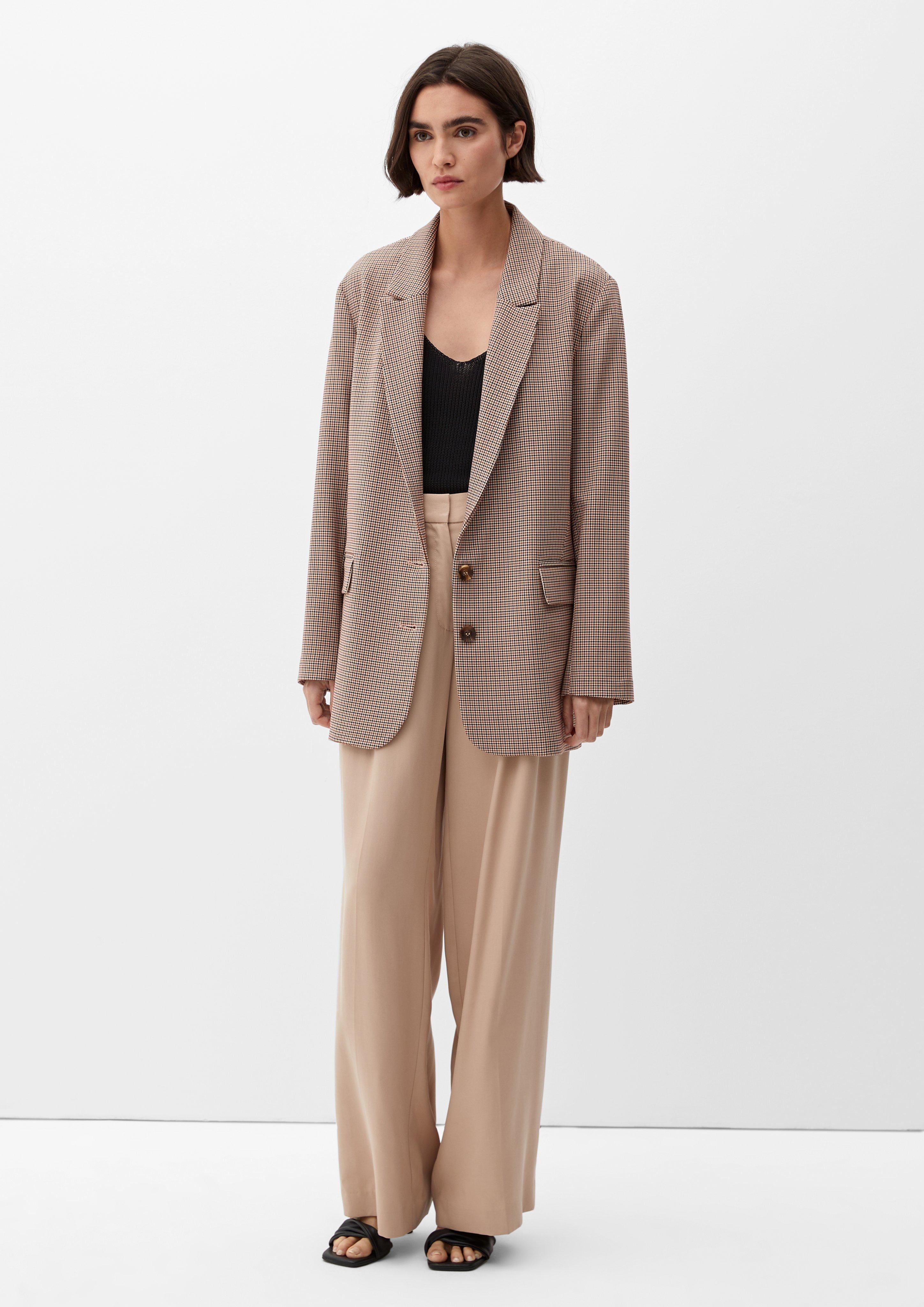 Karierter Boyfriend-Blazer  2123578-81N4