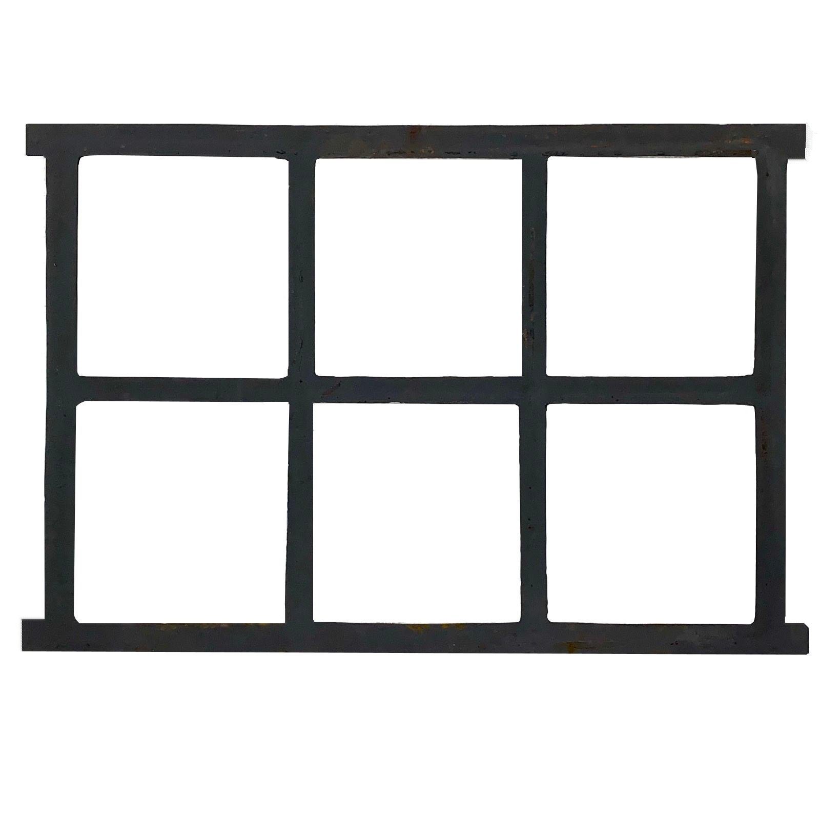 Aubaho Fenster Stallfenster Fenster Scheunenfenster Eisen grau 68cm Antik-Stil Eisenf