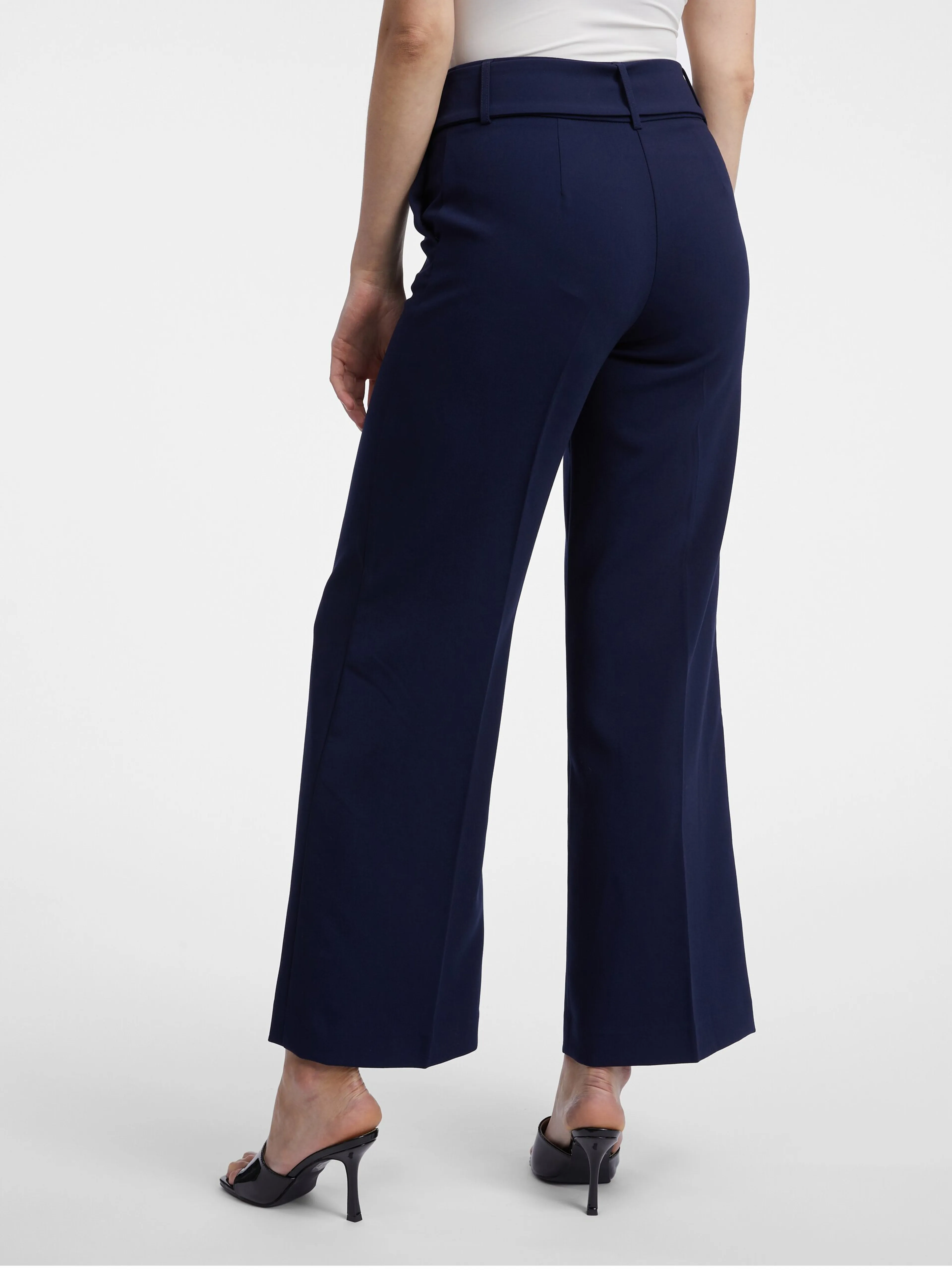Dunkelblaue weite Damenhose ORSAY