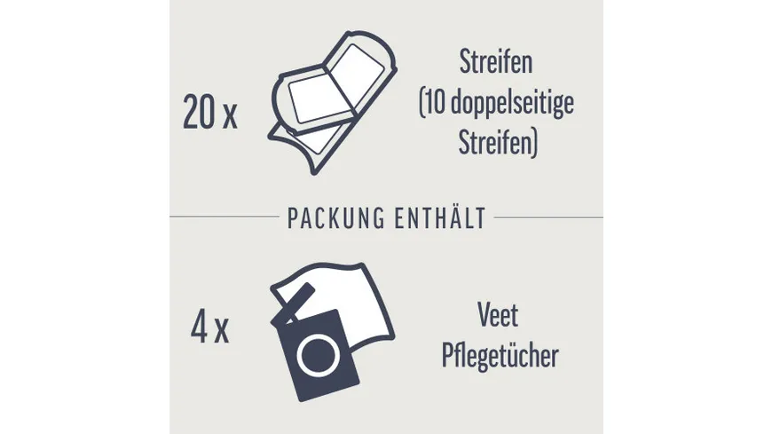 Veet PURE Gesicht Kaltwachsstreifen Sensible Haut