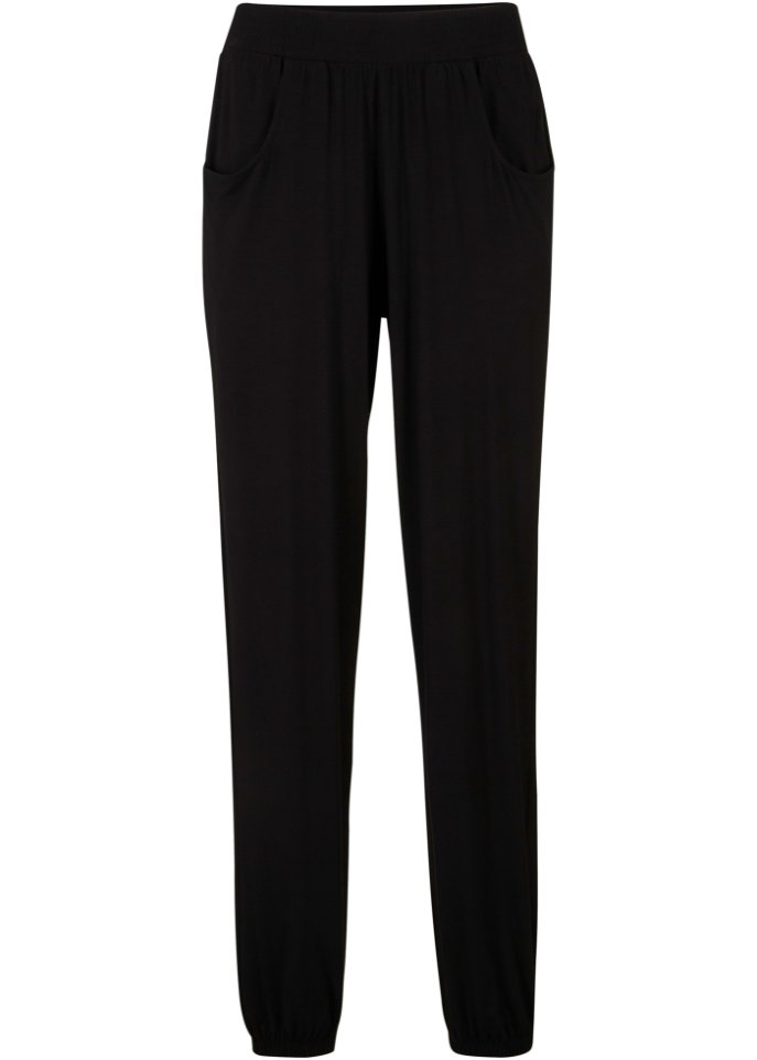 Leichte Jersey-Hose mit Bequembund und Gummizugsaum