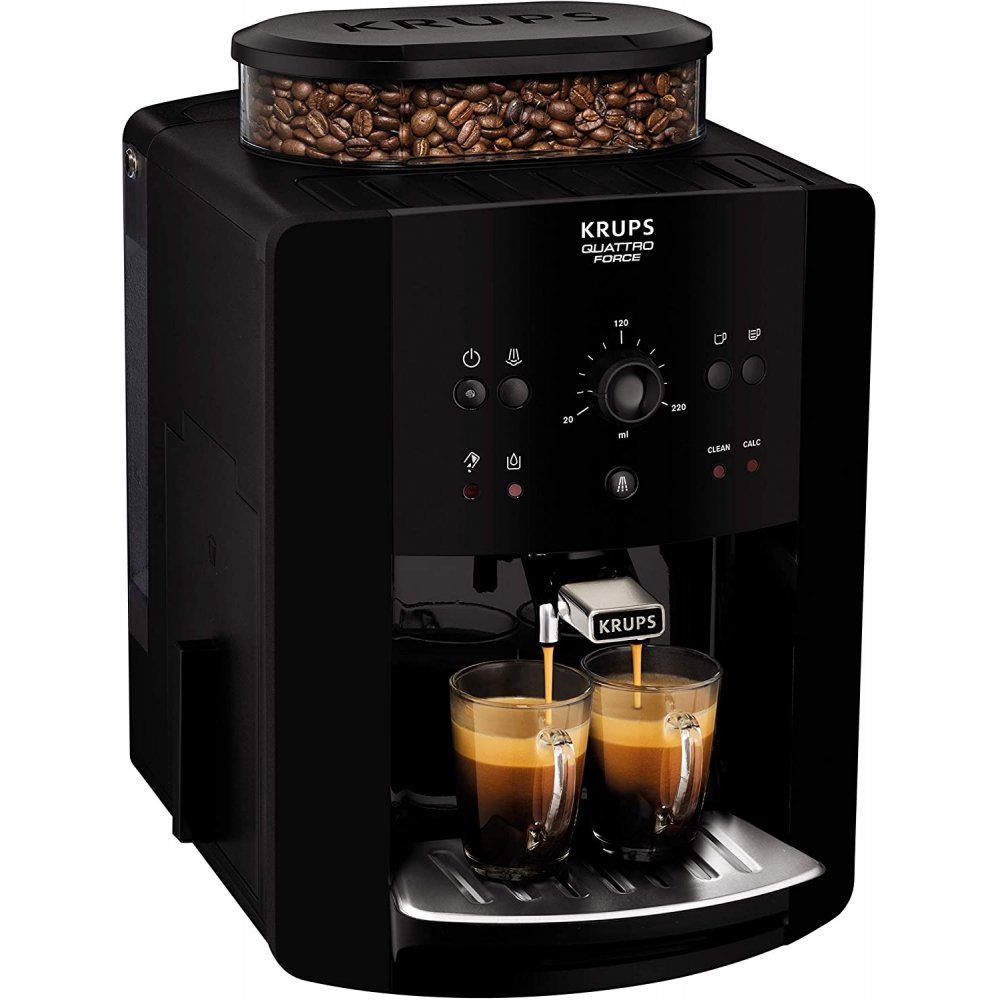 Krups Kaffeevollautomat EA 8110 Arabica Quattro Force - Kaffee-Vollautomat - schwarz