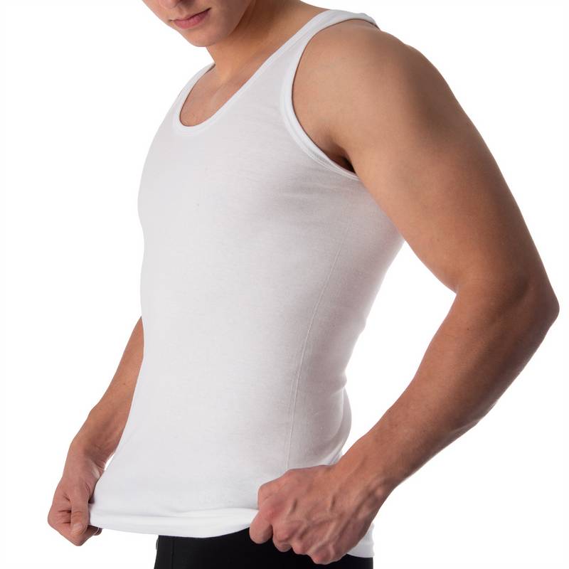 Black Snake 4 Pack Achsel Feinripp Shirt Unterhemd Herren