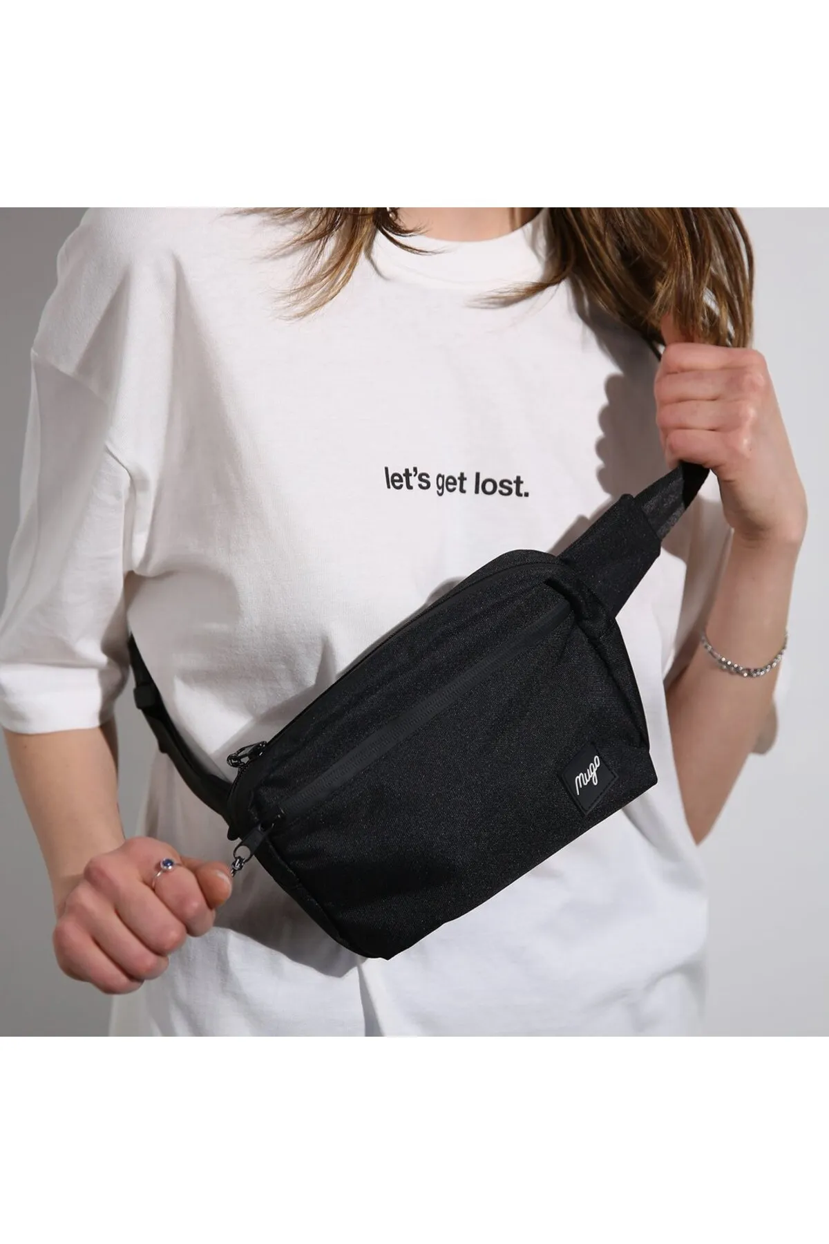 mugo  Gürteltasche - Schwarz - Unifarben