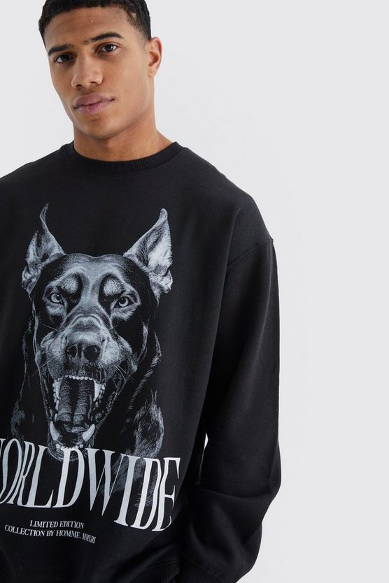 Sweatshirt mit Worldwide-Print