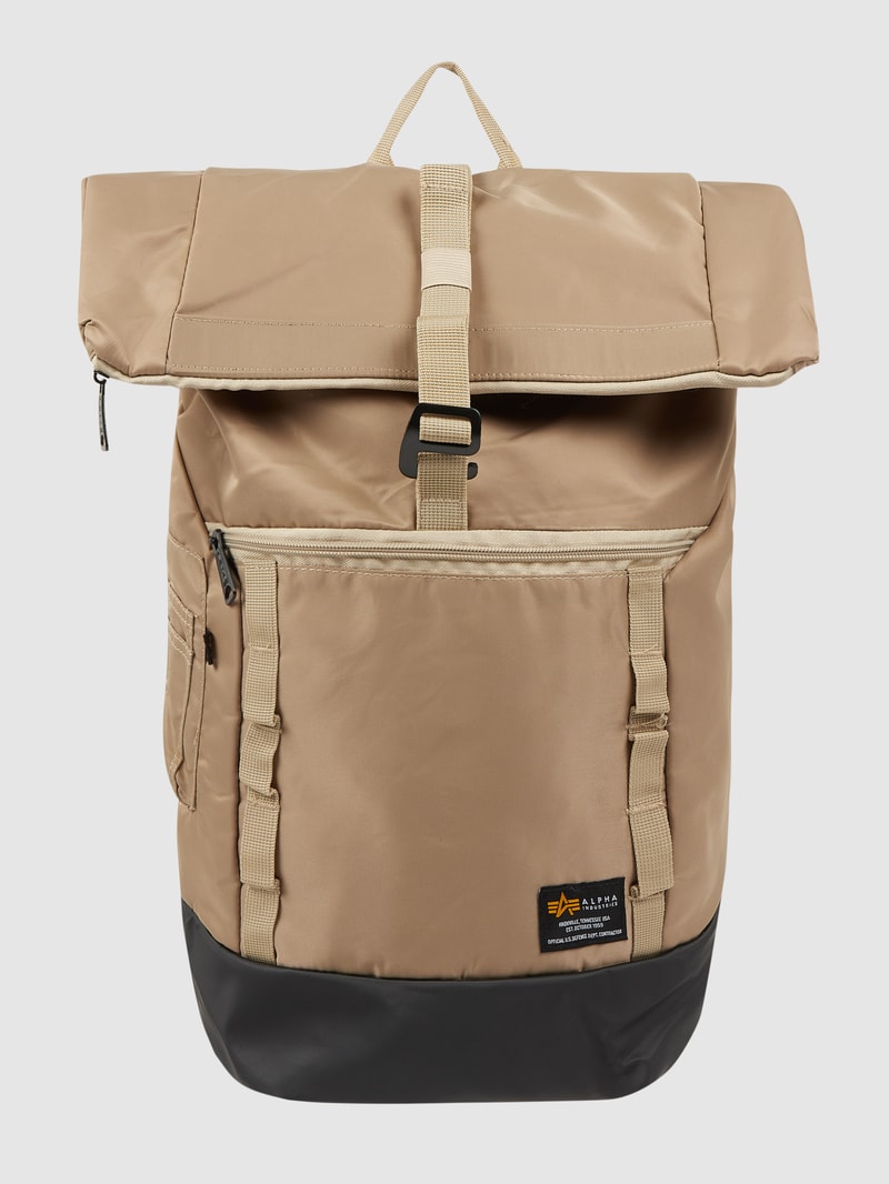 Rucksack aus Textil in beige