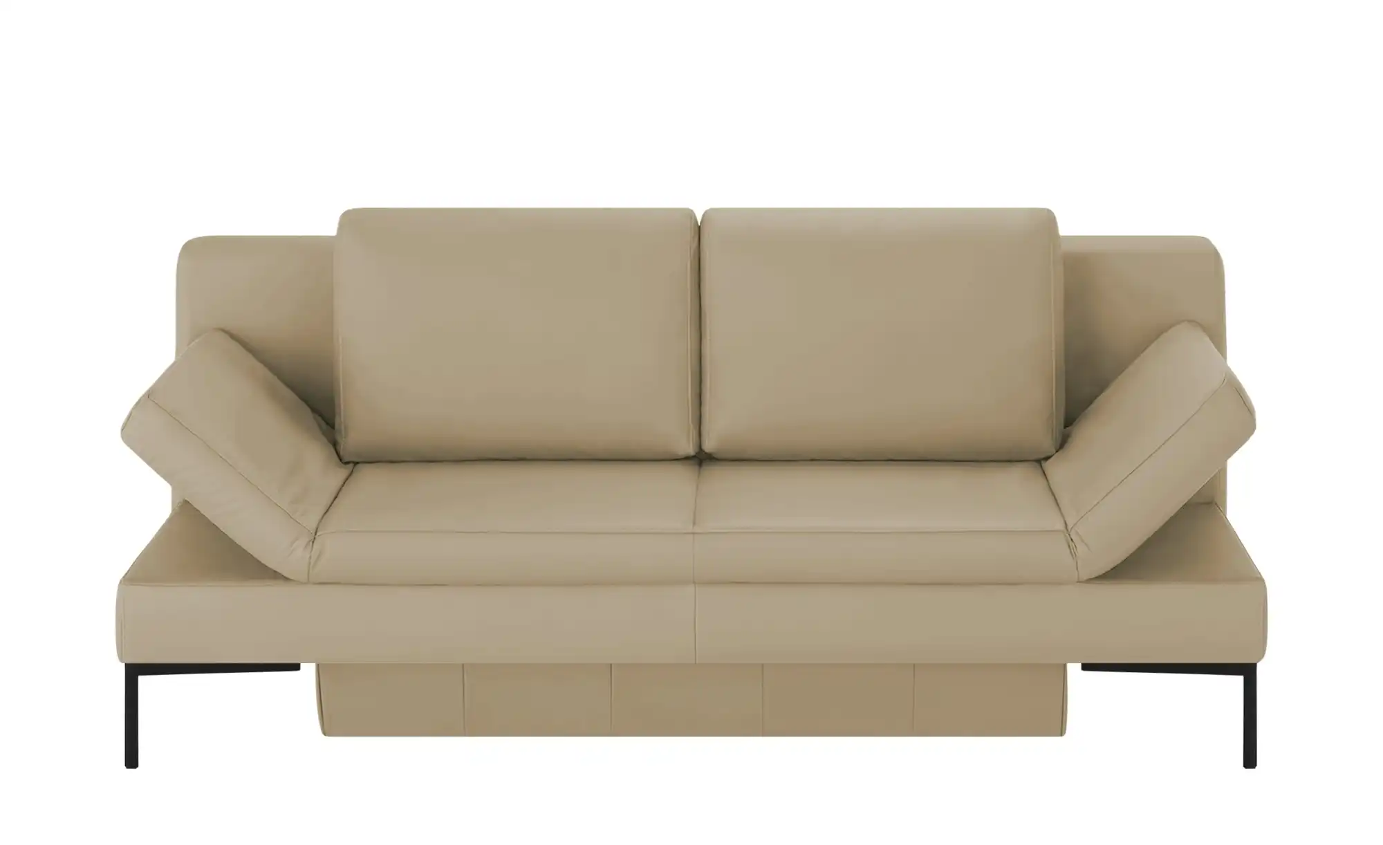 Schlafsofa mit Sitz- und Rückenfläche aus Echtleder Kenny