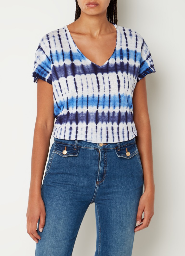 T-shirt in lino Gerard Darel Melane con stampa tie-dye