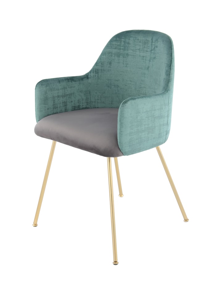 Kayoom Stuhl Zivanka in Grün / Grau günstig kaufen onesize
