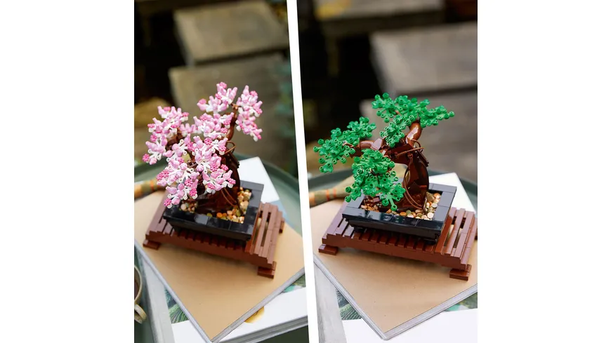 LEGO Icons 10281 Bonsai Baum, Kunstpflanzen-Set für Erwachsene, Deko