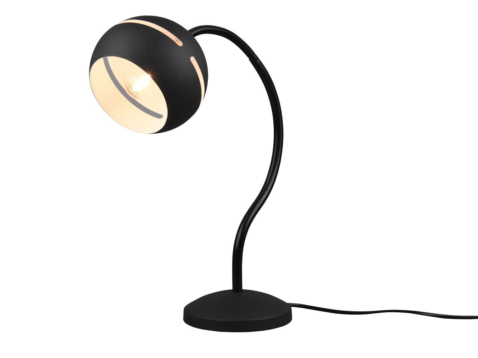 meineWunschleuchte LED Schreibtischlampe, Dimmfunktion, LED wechselbar, wechselbar: 1 x E14, 4,9 Watt, 470 Lumen, warmweiß, groß-e Designer Nachttisch-lampe & Schreibtischlampe Touch, Höhe 42cm