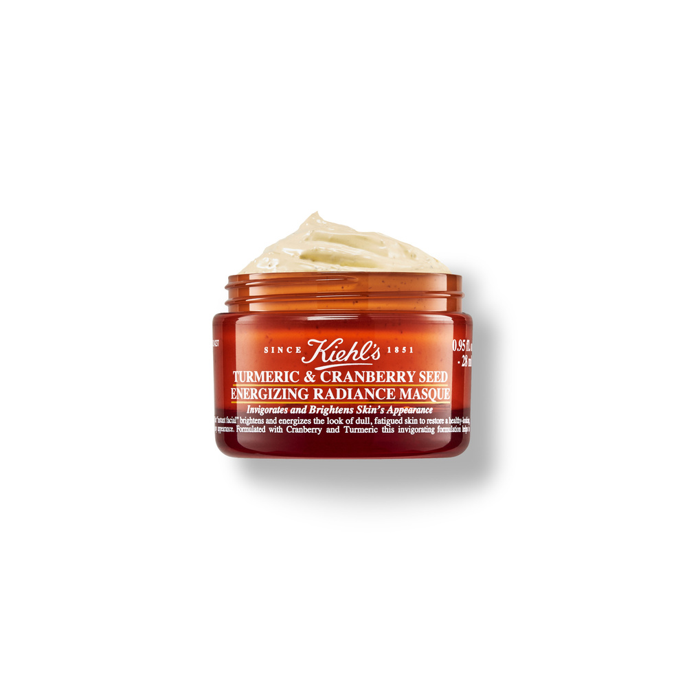 kiehl's Turmeric & Cranberry Seed Energizing Radiance Masque Masque exfoliant éclat instantané à base de curcuma et cranberry
