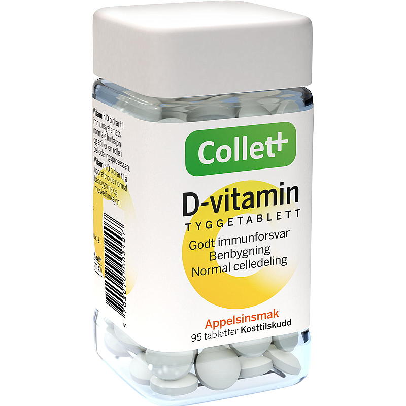 Collett Collett D-vitamin 95 stk tyggetabletter