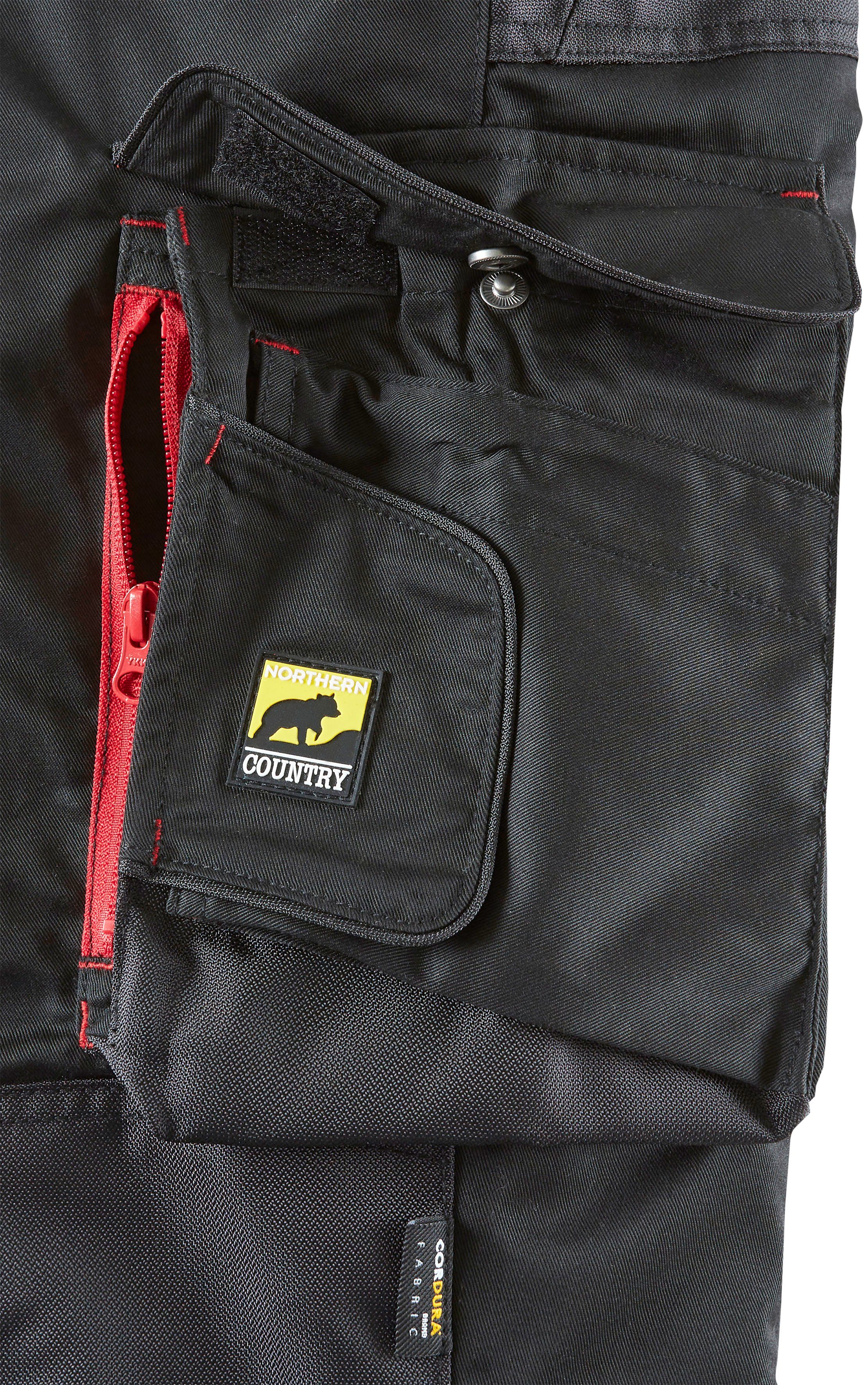 Northern Country Arbeitshose (langlebig durch 3-fach Innenbeinnaht + Verriegelungspunkte, 9 Taschen) für Damen mit Cordura®Verstärkungen und Reißverschlussbelüftung