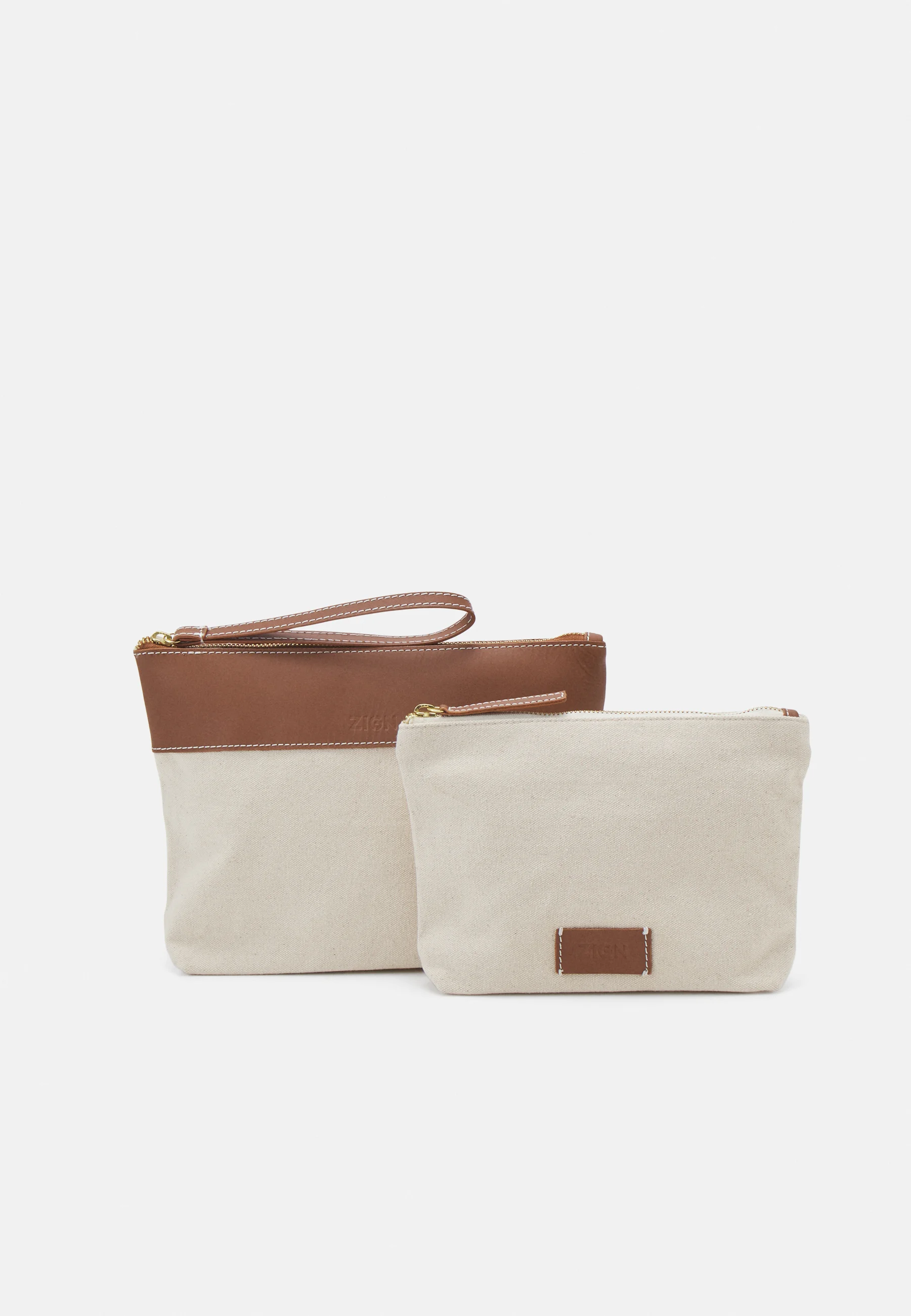 Zign LEATHER MIX SET DE NECESER - Neceser