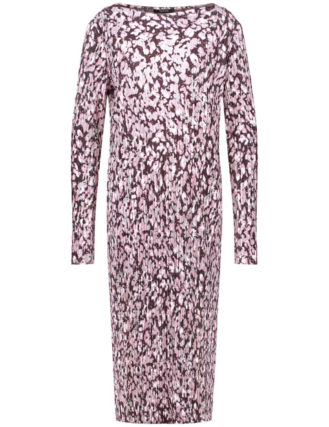 Midikleid mit feiner Plissee-Struktur