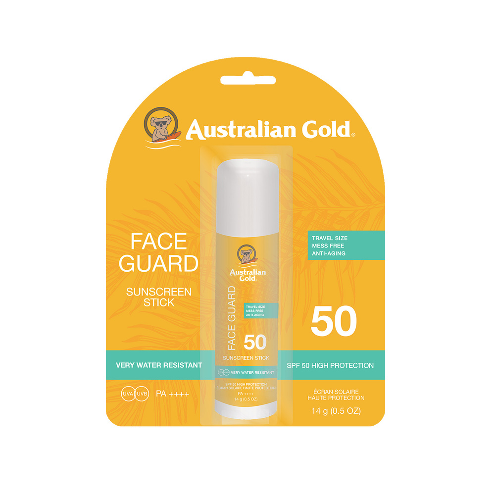 australian gold SPF 50 Face Guard Stick Stick visage avec protection