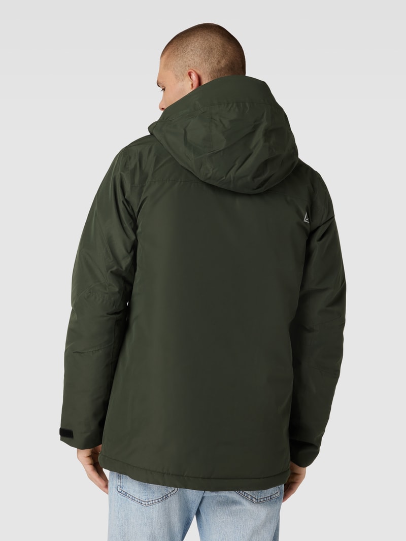Jacke mit Label-Details Modell 'STEFAN' in olivgrün