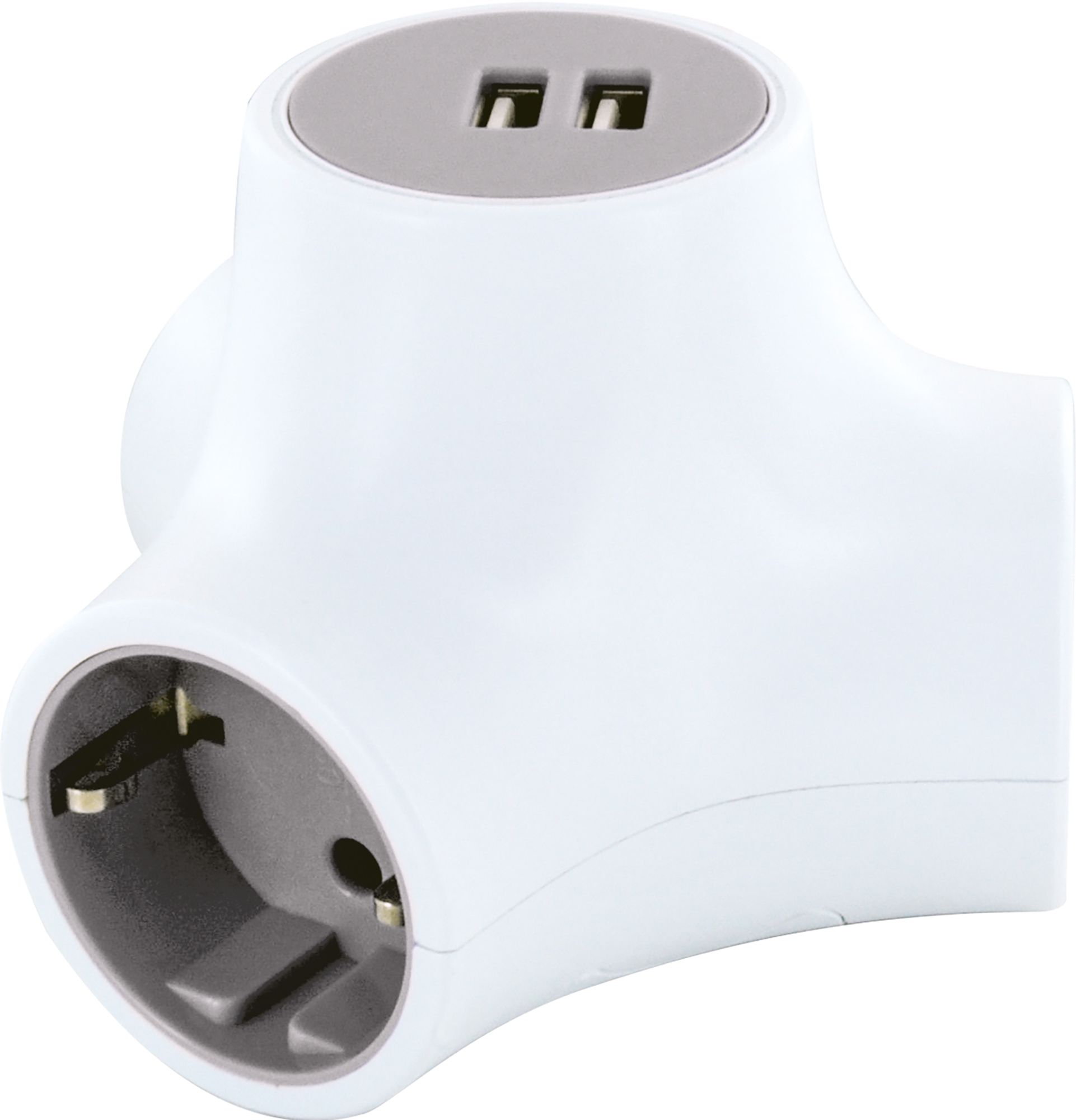 Schwaiger Dreifachsteckdose Würfel-Steckdosenadapter