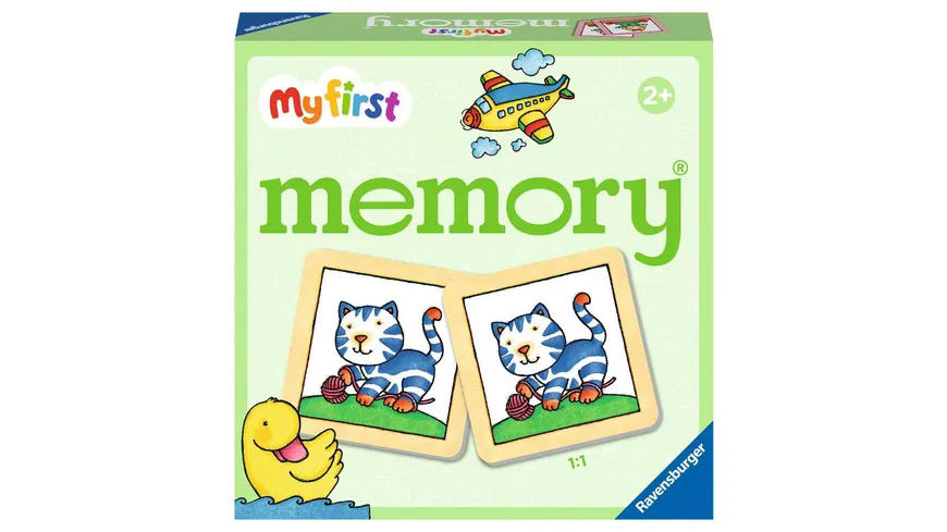 Ravensburger Spiel - My first memory® Meine Lieblingssachen, Merk- und Suchspiel mit extra großen Bildkarten