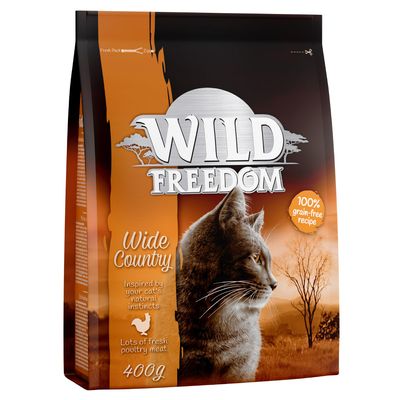 Wild Freedom Probierpaket: 400 g Trockenfutter + 6 x 200 /  70 g Nassfutter