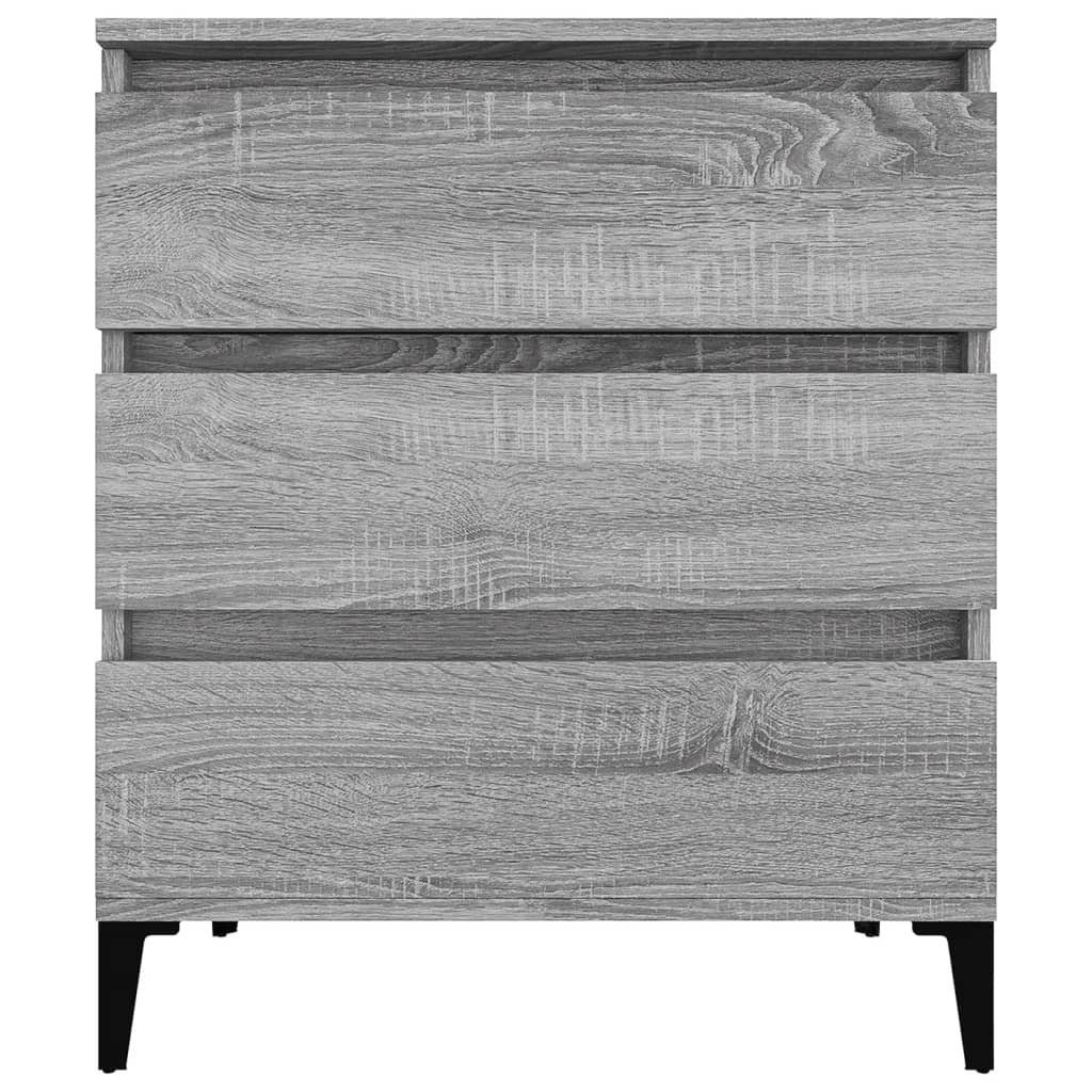 vidaXL Sideboard Sideboard Grau Sonoma 60x35x70 cm Holzwerkstoff (1 St)