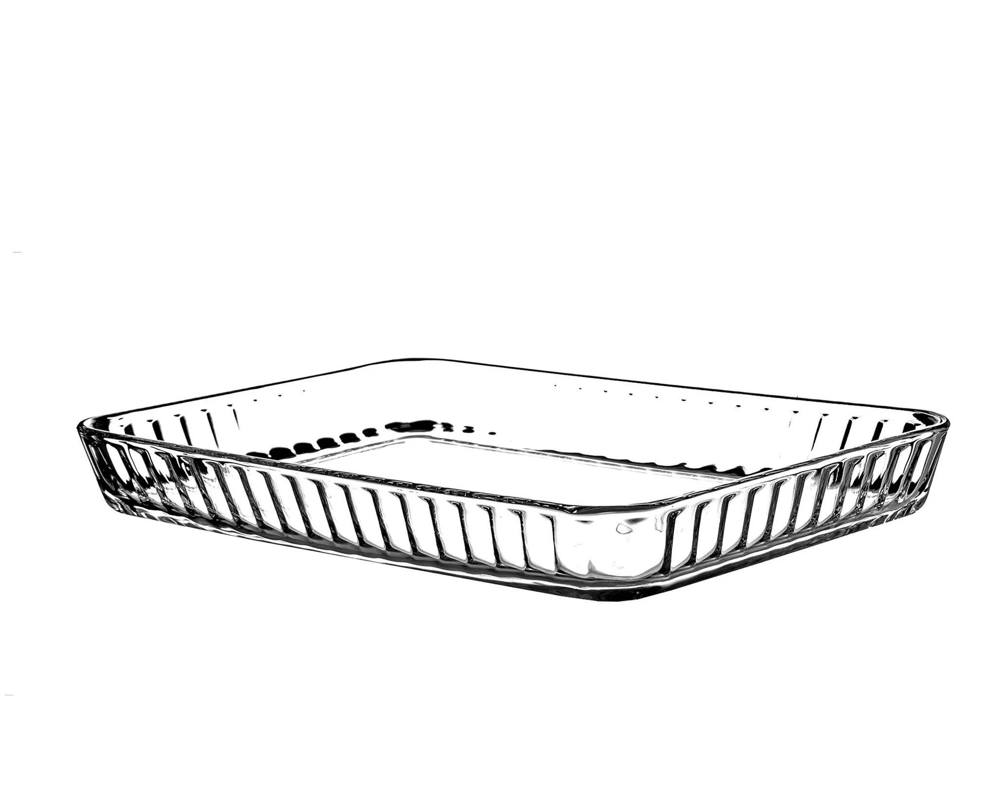Pasabahce Auflaufform Borcam-59204, Glas, (1-St), Borcam Auflaufform, hitzebeständig, 27x40 cm
