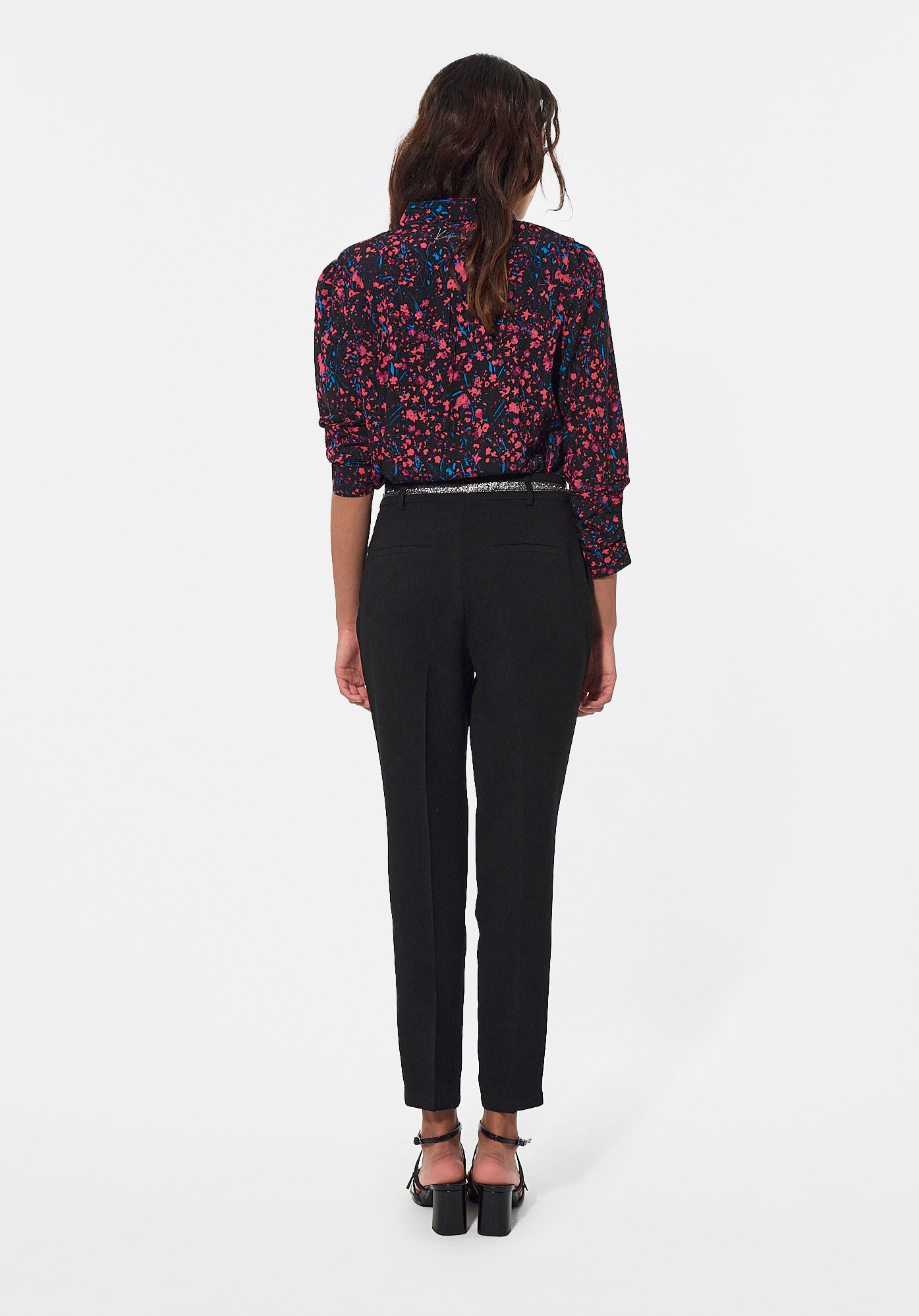PEACE  Pantalon noir Femme