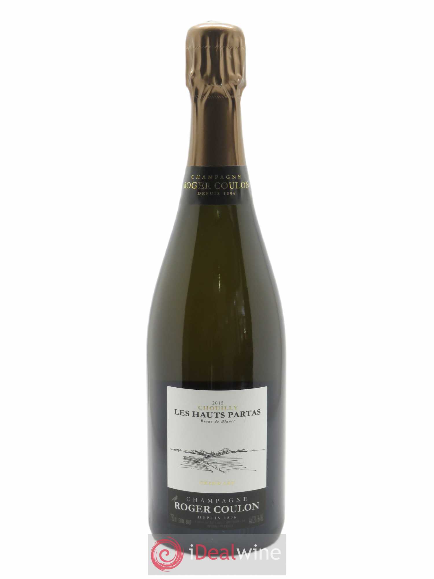 Les Haut Partas Blanc de Blancs Extra Brut Roger Coulon  2015 - Lot de 1 Bouteille