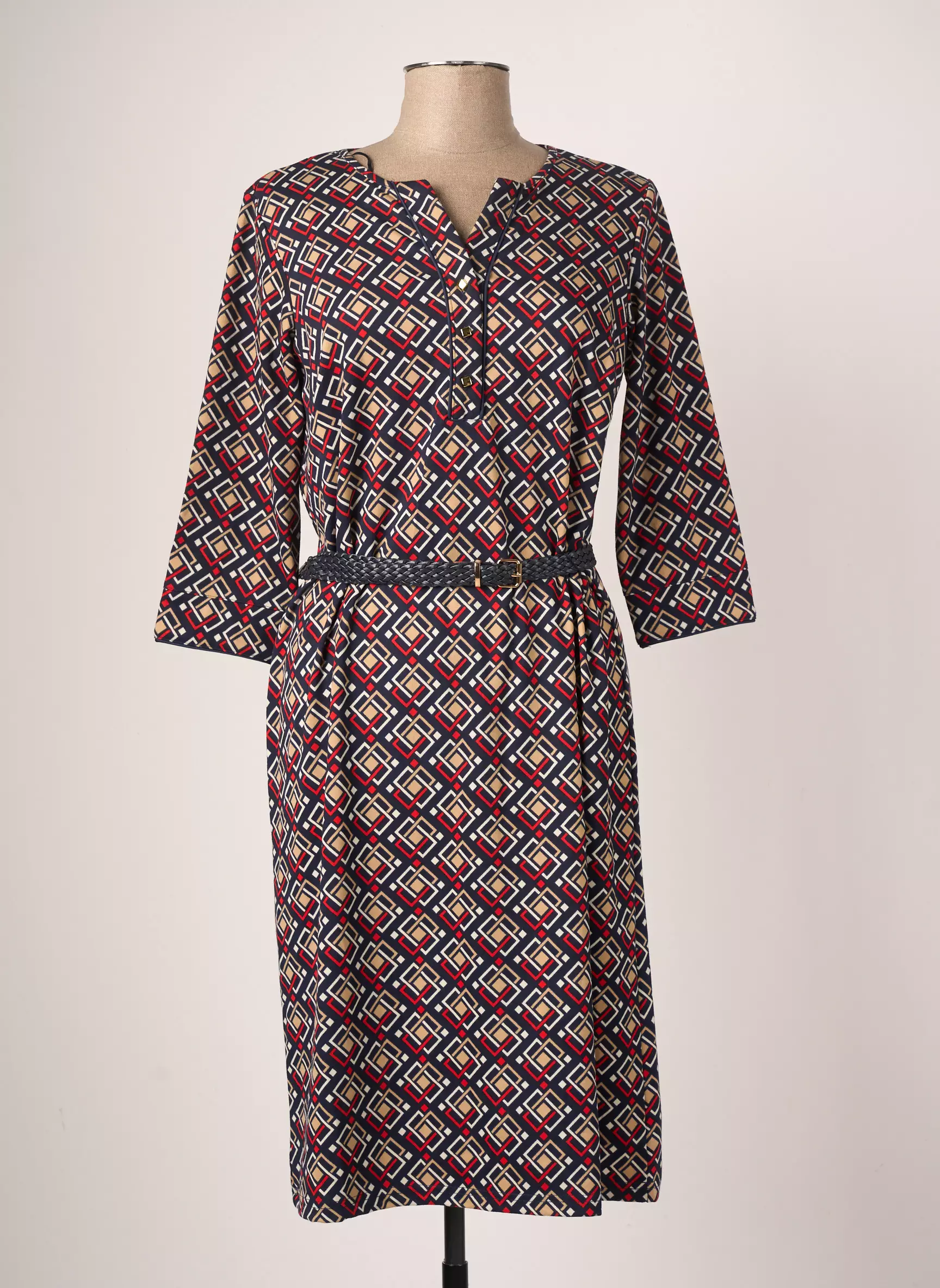 Damart Robes Mi Longues Femme couleur bleu