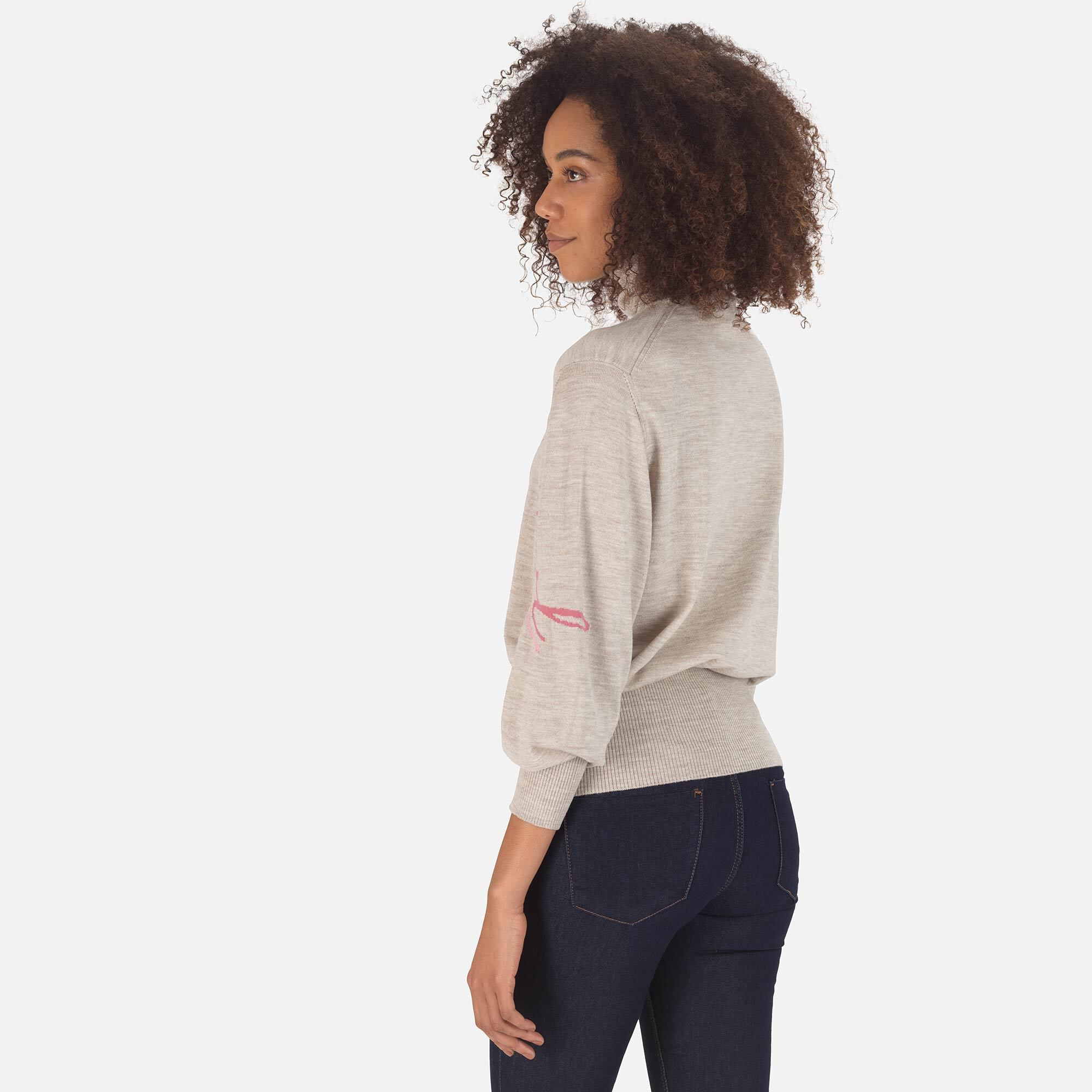 Pull en maille à col roulé Signature Femme