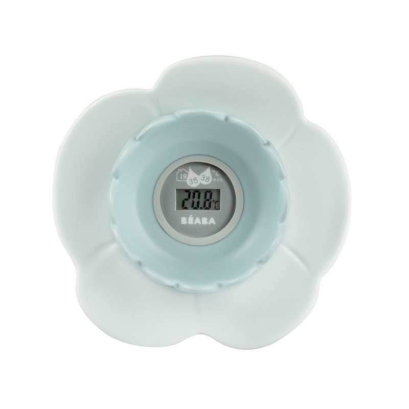 Thermomètre de bain numérique Lotus bleu vert Beaba