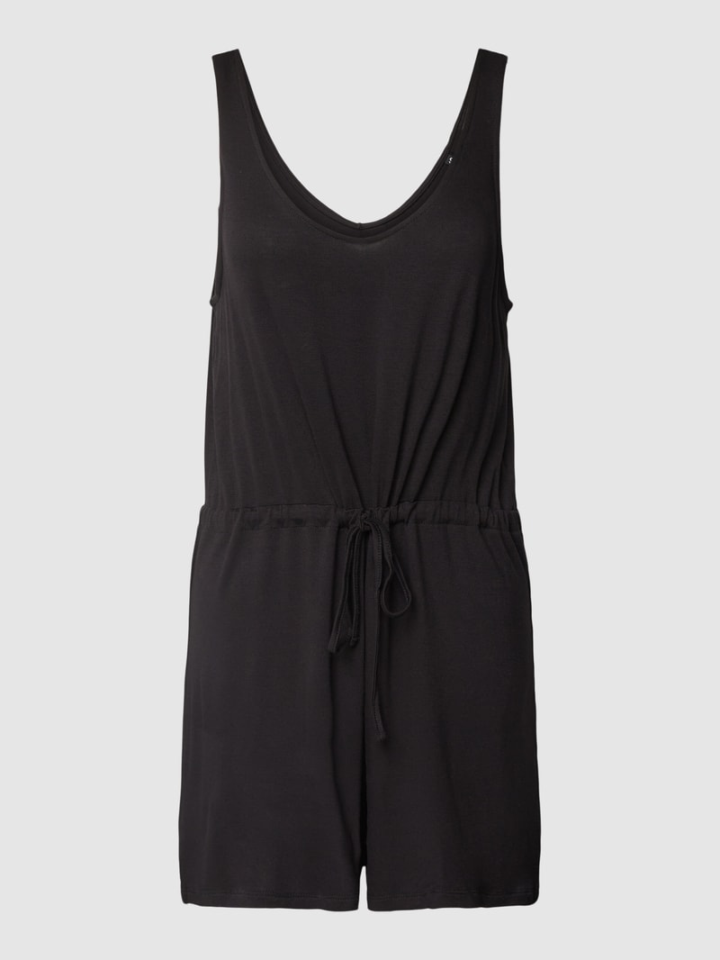 Jumpsuit mit V-Ausschnitt Modell 'NEORA' in schwarz