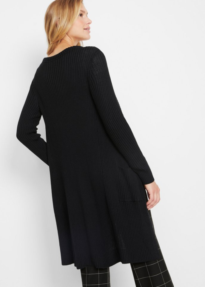 Longstrickjacke