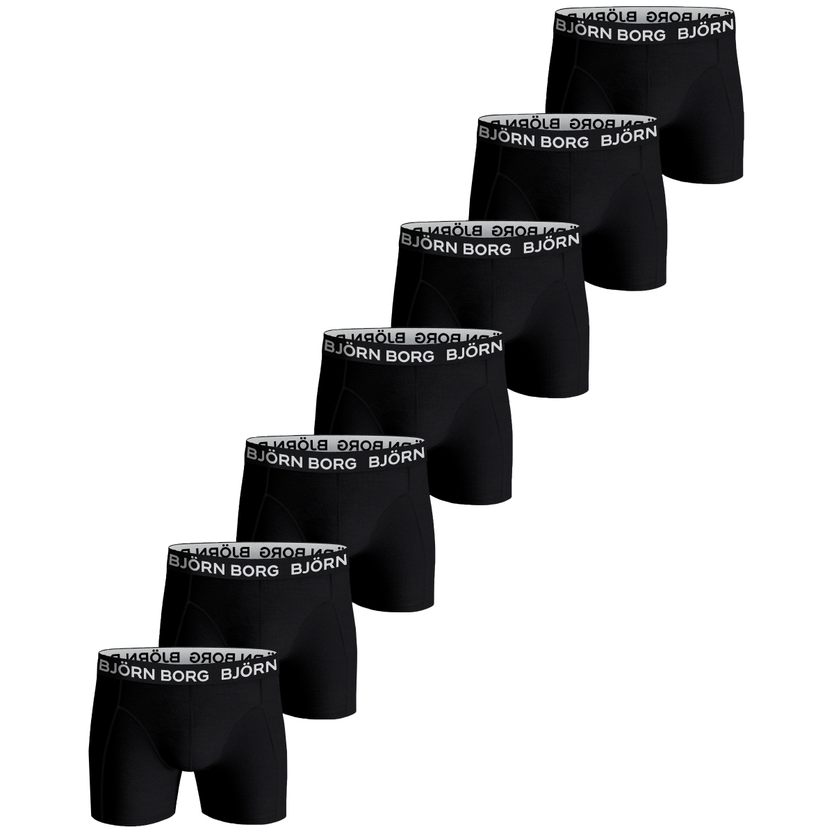 Björn Borg Essential Boxer 7er Pack Boxershorts schwarz