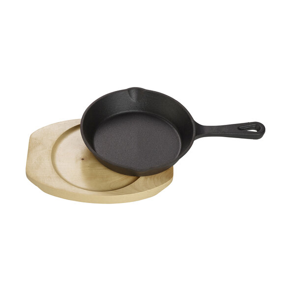 Servierpfanne aus Gusseisen, 4er Set