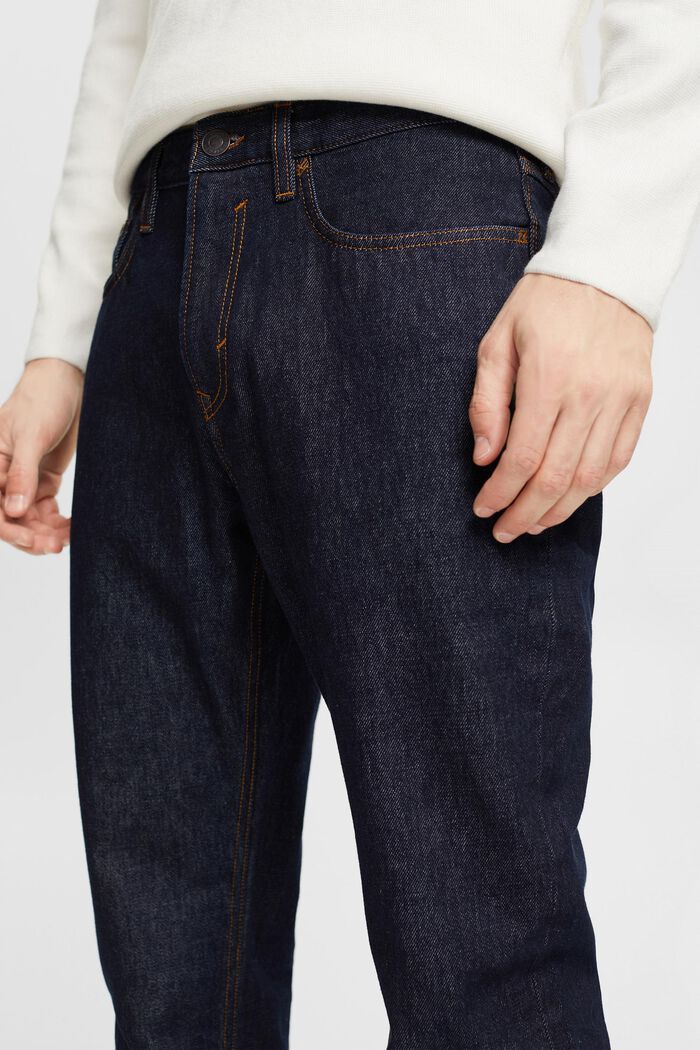 Jeans mit geradem Bein und mittlerer Bundhöhe
