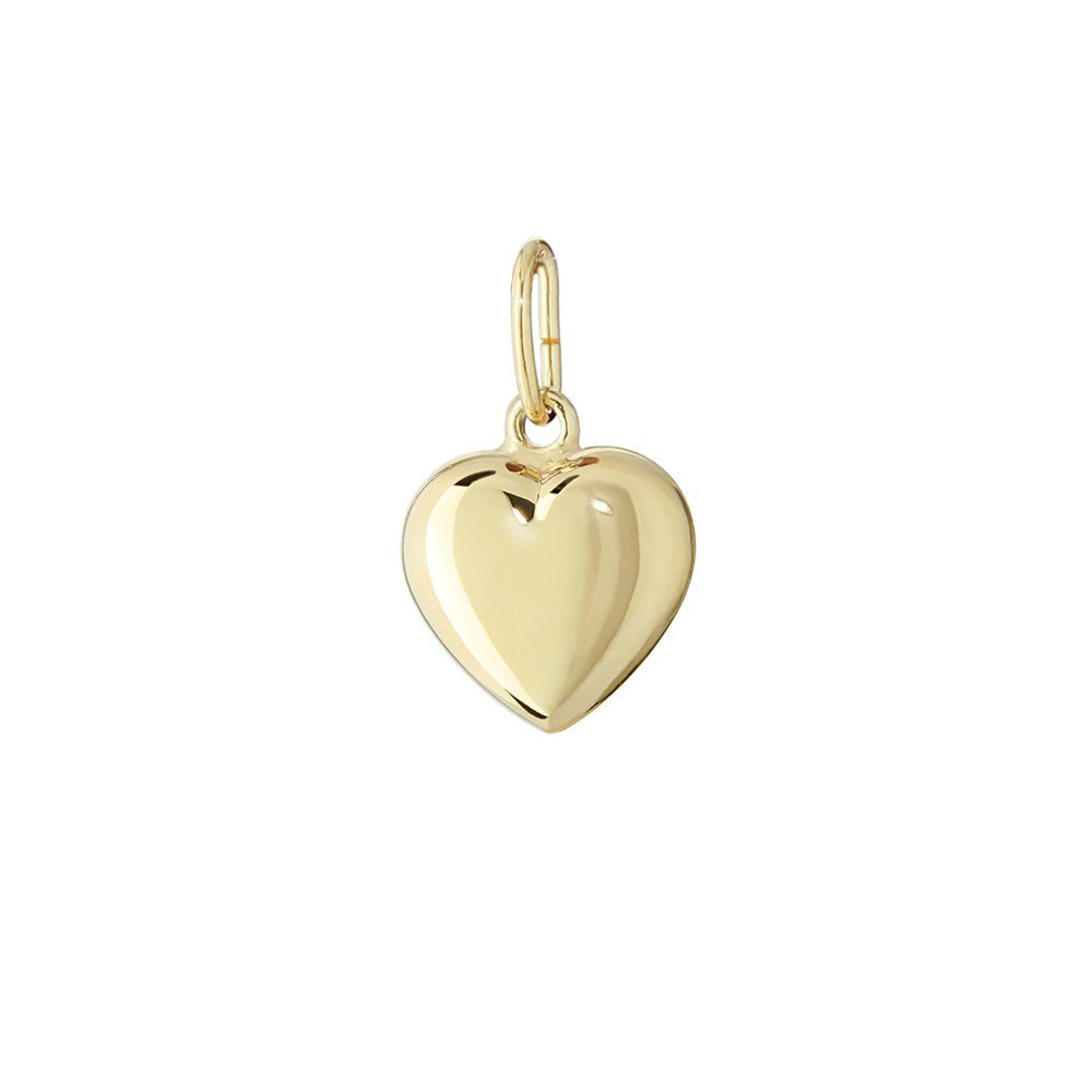 NKlaus Herzanhänger 585 Gelbgold Herz Anhänger Ketten Hochglanzpoliert (Echtschmuck)