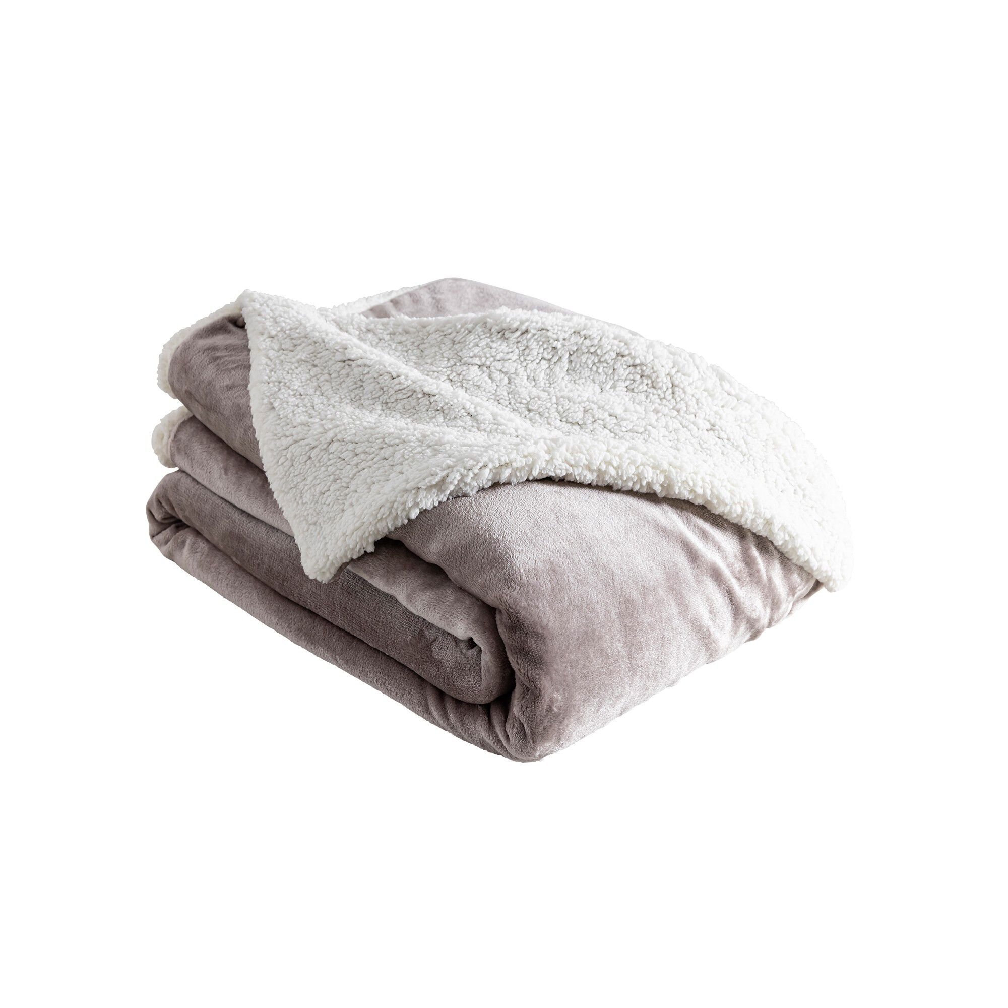 Couverture double face polaire et sherpa