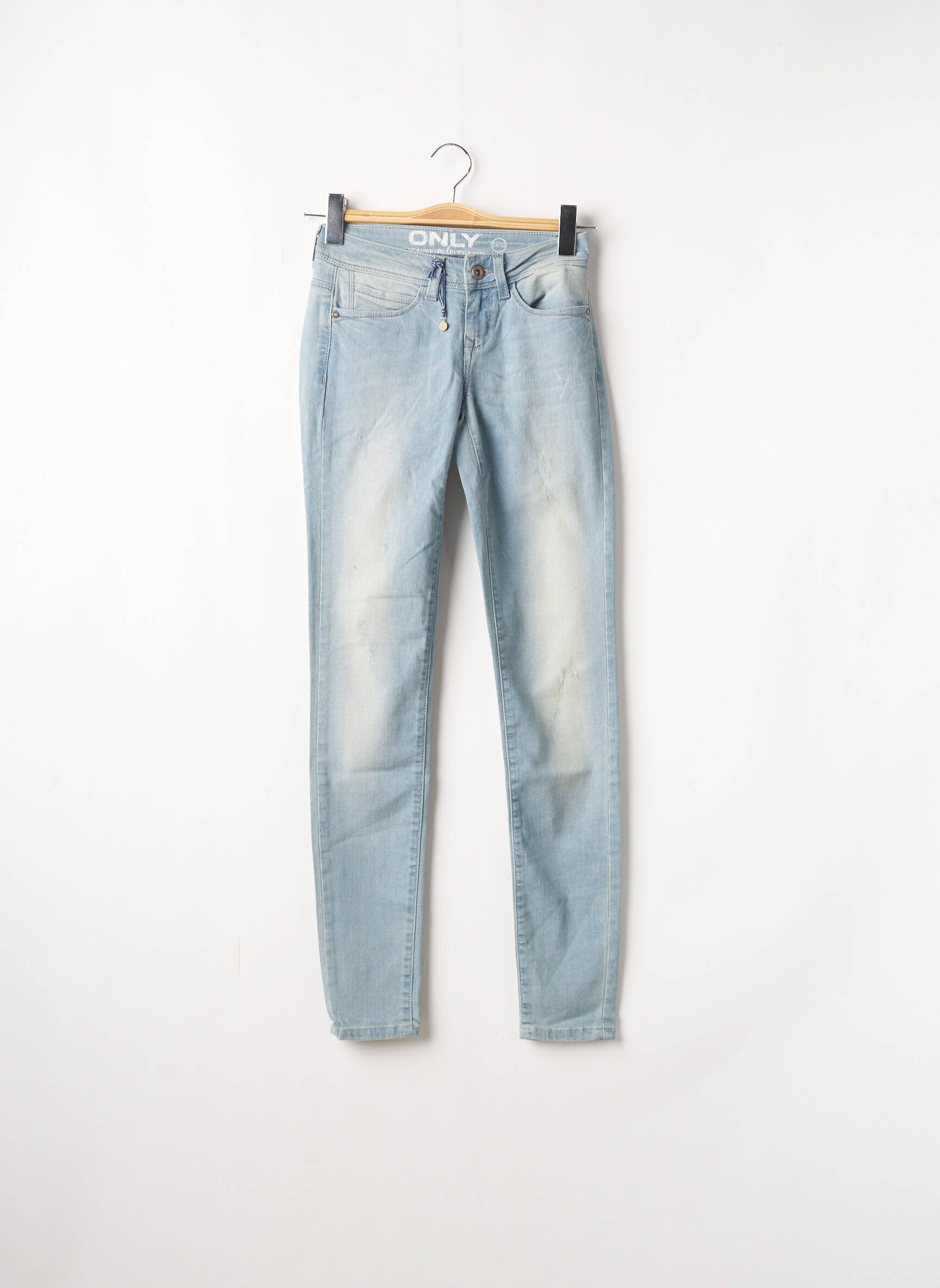Only Jeans Coupe Slim Femme couleur bleu