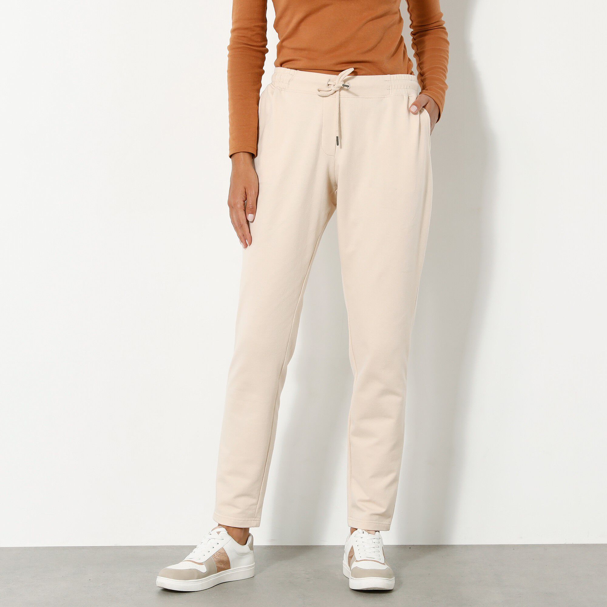Pantalon jogpant ceinture élastiquée molleton
