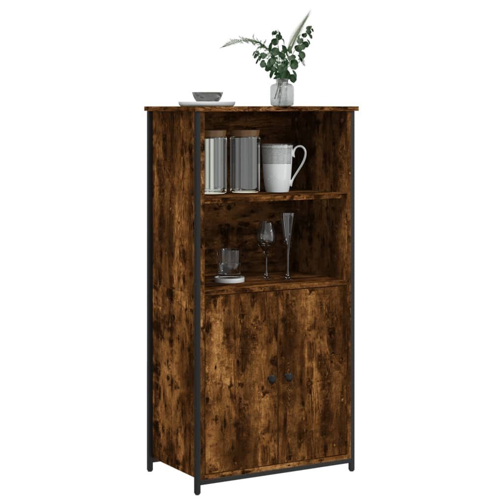 vidaXL Anrichte Highboard Räuchereiche 62x36x121,5 cm Holzwerkstoff