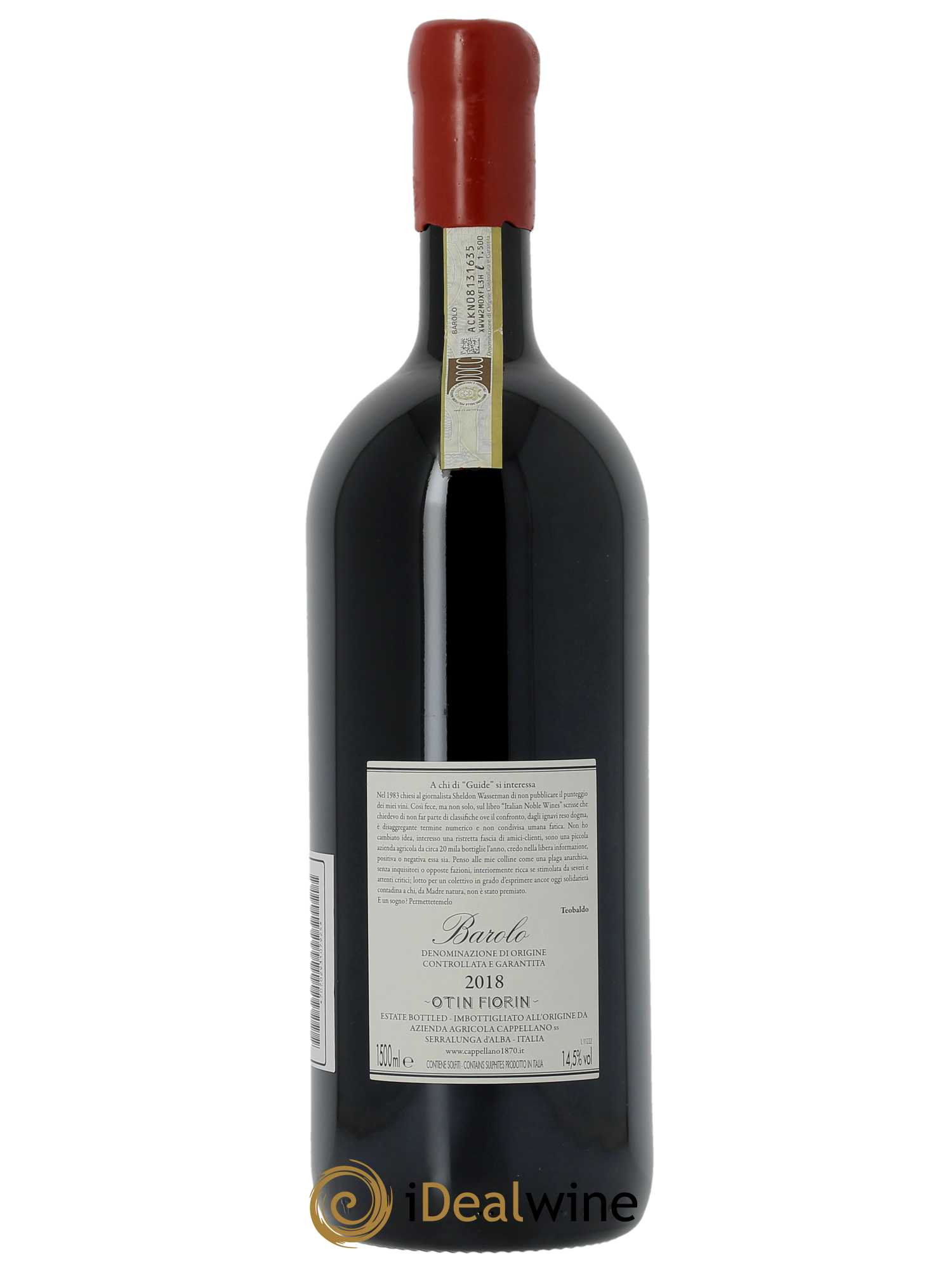 Barolo Pie Franco Cappellano  2018 - Lot de 1 Magnum