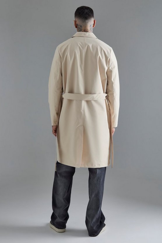 Tall klassischer Trenchcoat mit Gürtel