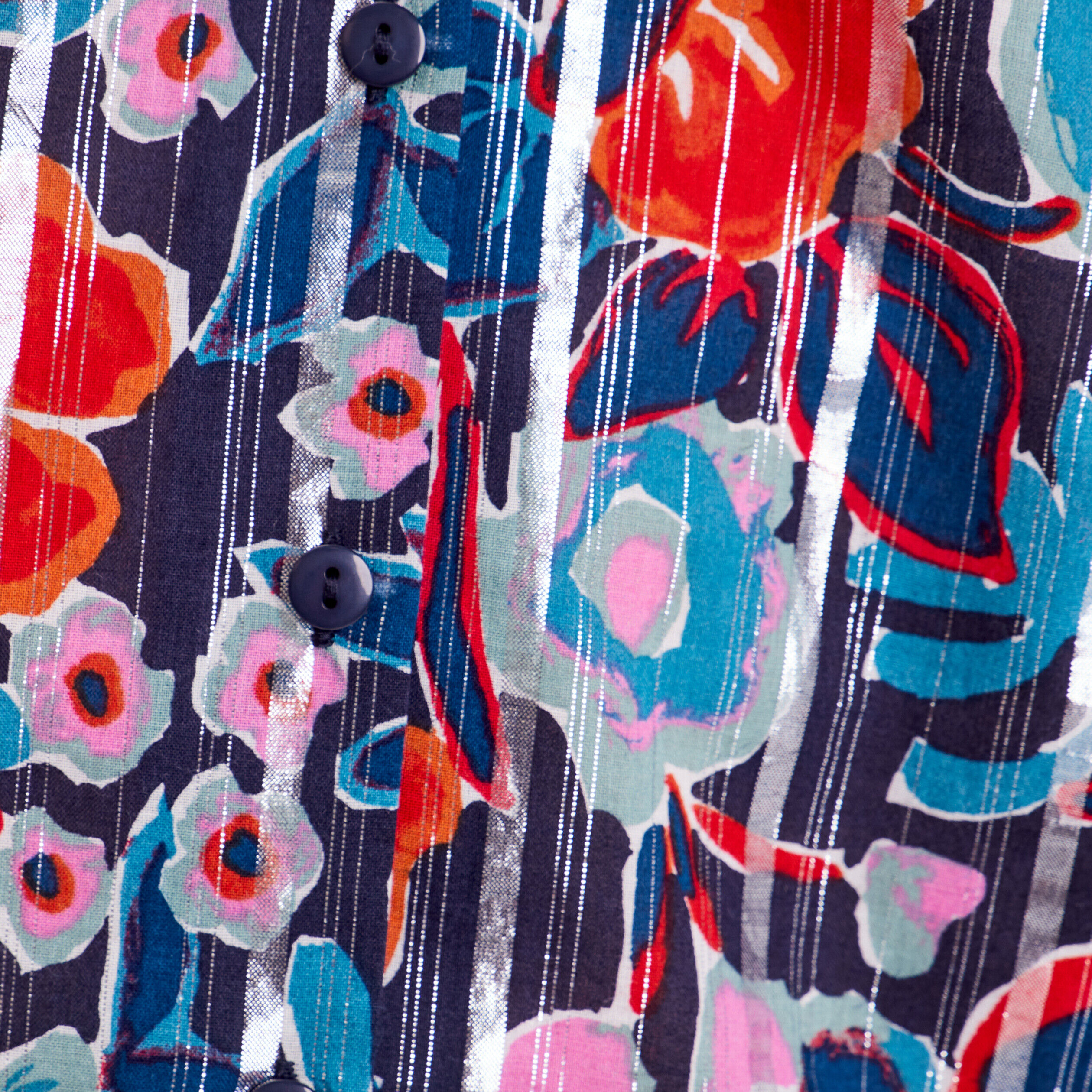 Chemise manches 3/4 bleu marine femme | Cache Cache